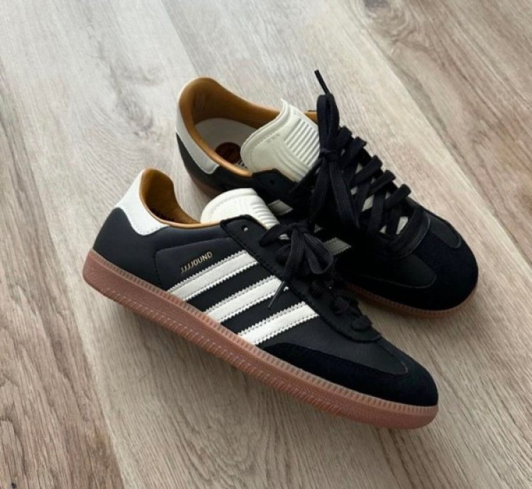 Jjjjound X Adidas Samba Core Black Gum Sneakers