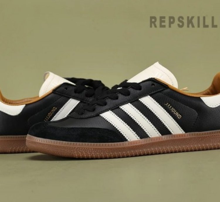 Jjjjound X Adidas Samba Core Black Gum Sneakers