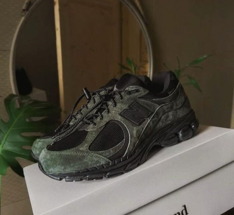Jjjound X Newbalance 2002r Gore Tex Green Sneakers