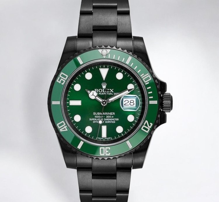 Rolex Submariner Date Hulk Black Dlc-pvd Rolex Submariner 40 Mm