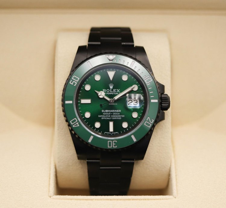 Rolex Submariner Date Hulk Black Dlc-pvd Rolex Submariner 40 Mm