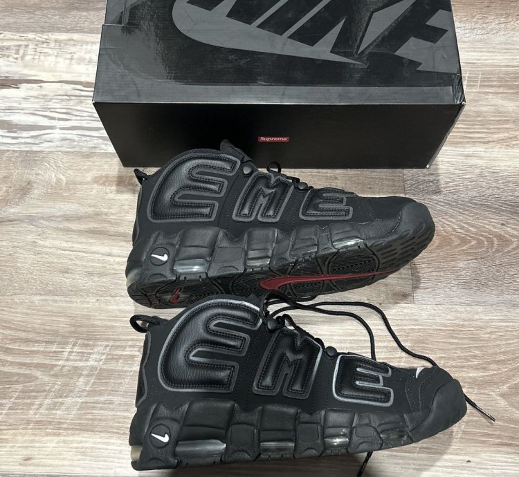 Nike Air More Uptempo Supreme Black