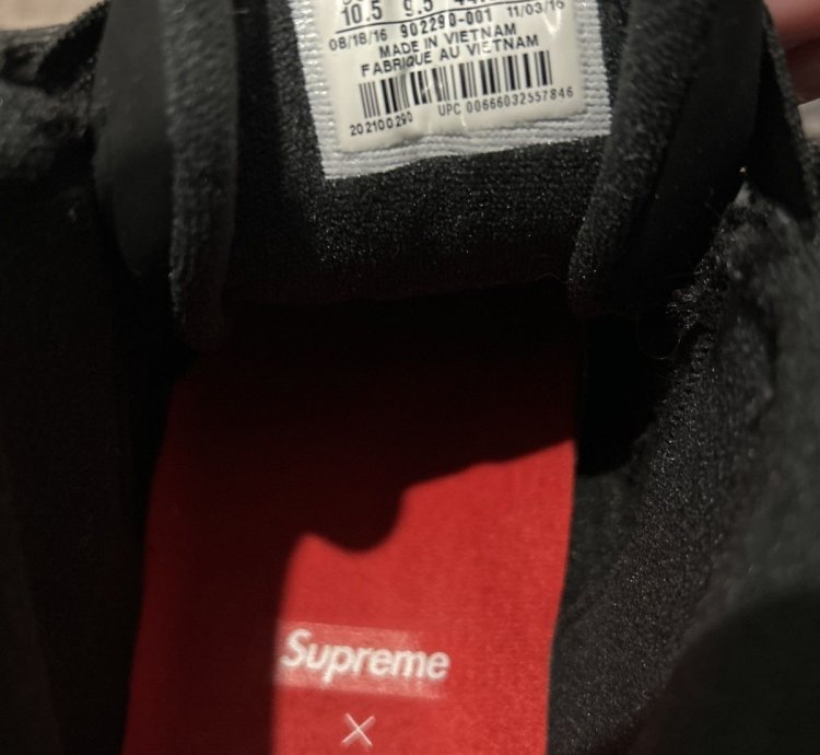 Nike Air More Uptempo Supreme Black