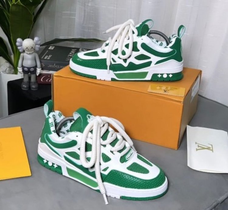 Loui S Vuitton Trainer Green Skater Sneakers