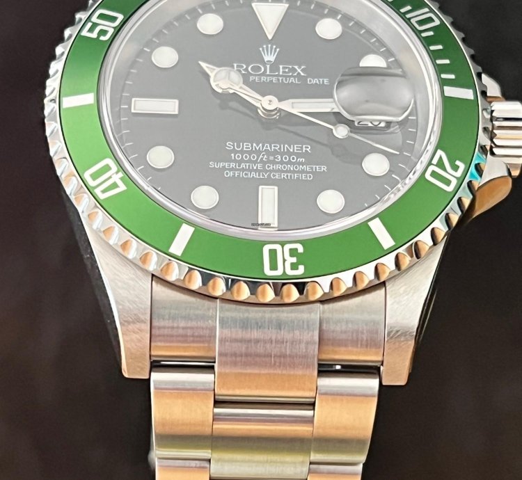 Rolex Submariner Date Kermit Fat Four Nos