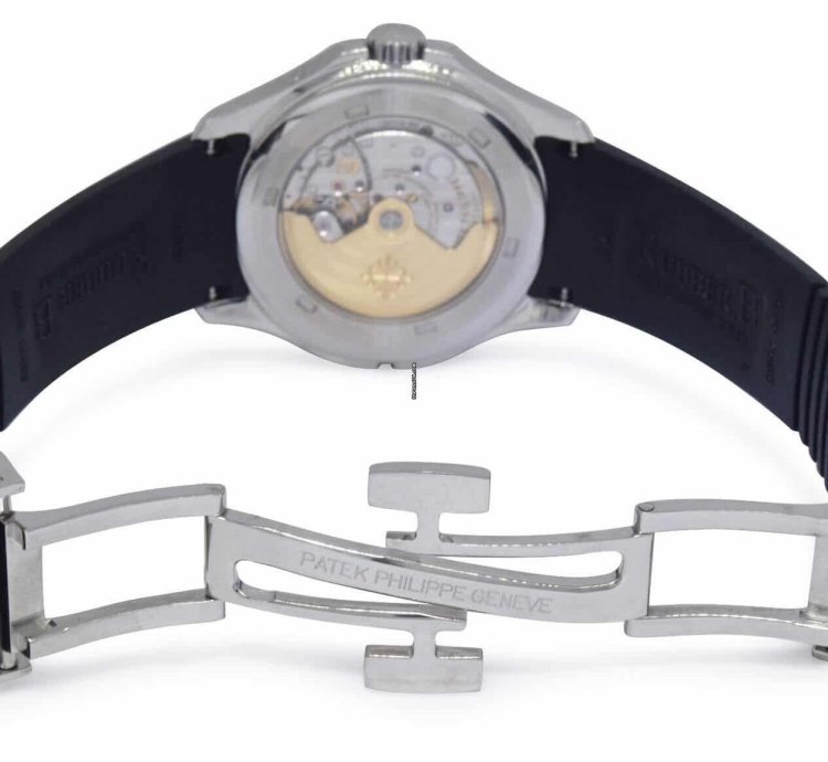 Patek Philippe Aquanaut 5164 Aquanaut Dual Time Steel Rubber Watch Box Papers 13 5164a