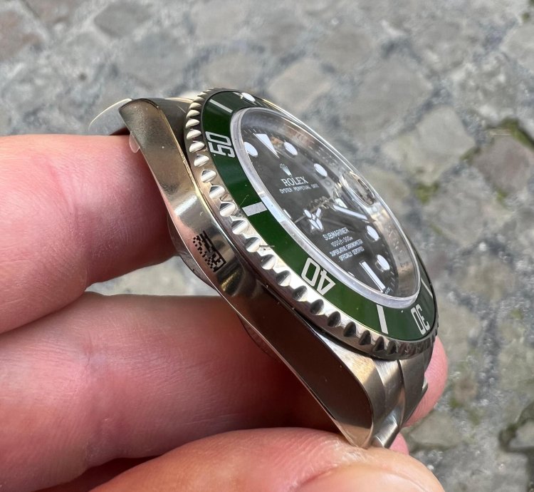 Rolex Submariner Date Kermit Italia Nuovo New Full Set Stikered Plastiche