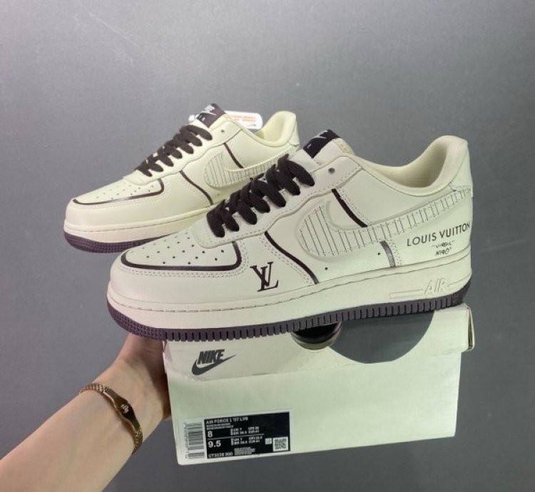 Louisvuittion X Nik E Air Force Ignite Edition Sneakers