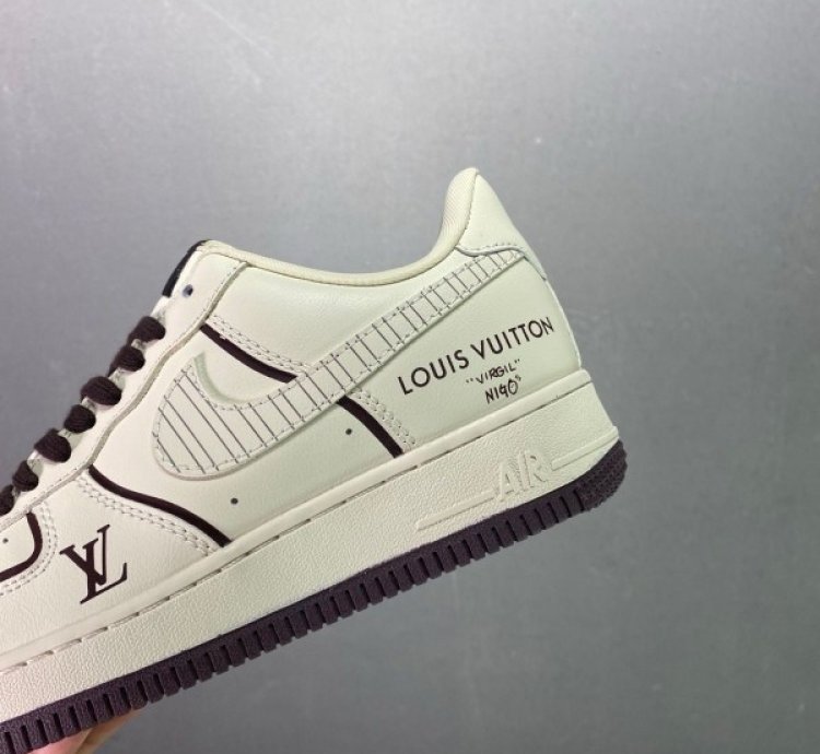 Louisvuittion X Nik E Air Force Ignite Edition Sneakers