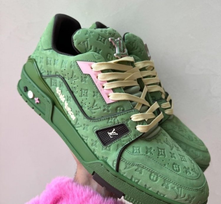 Louisvuitton By Tyler The Creator 2024 Lv Trainer Green Sneakers