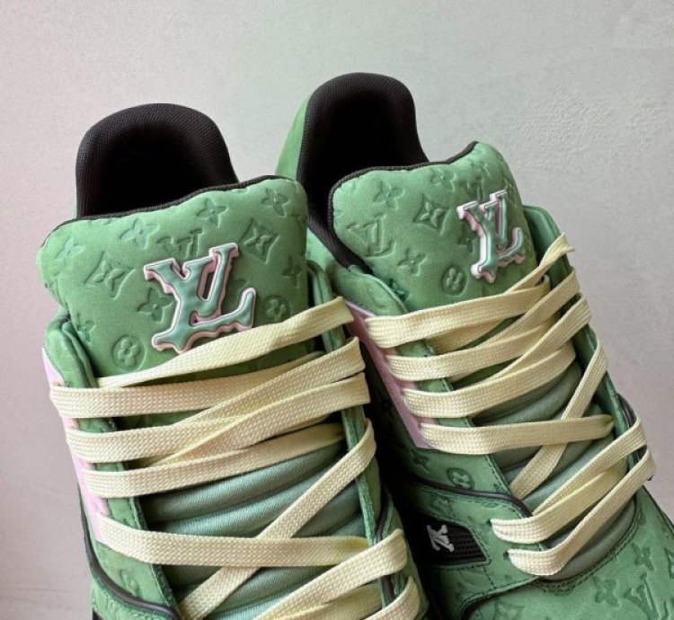 Louisvuitton By Tyler The Creator 2024 Lv Trainer Green Sneakers