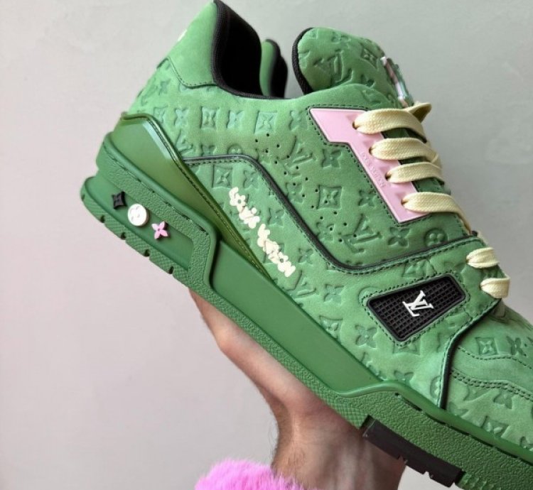 Louisvuitton By Tyler The Creator 2024 Lv Trainer Green Sneakers