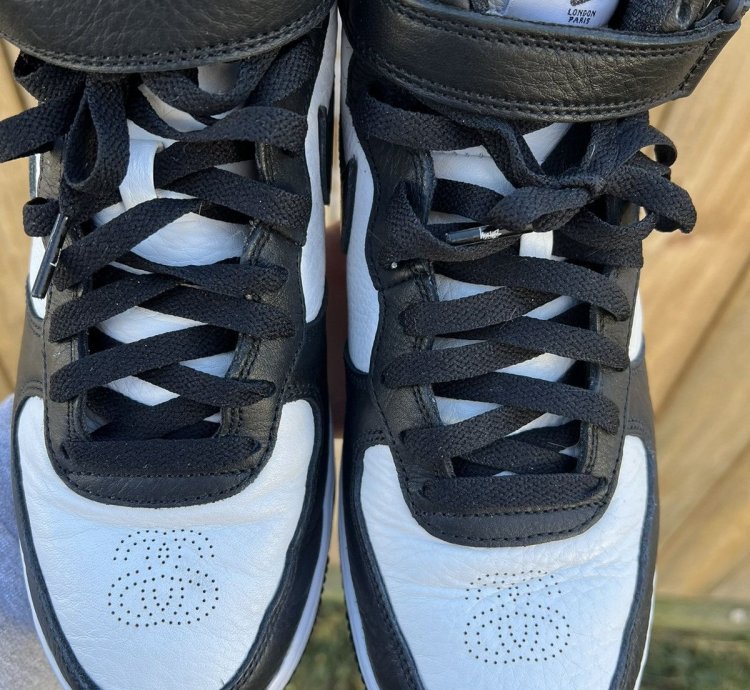 Stussy Air Force 1 Mid Black White