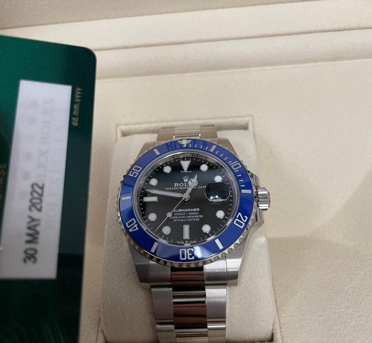 Rolex Submariner Date Men Watch White Gold Blue Black Cookie Monster 126619lb 126619lb-0003 18 Kt