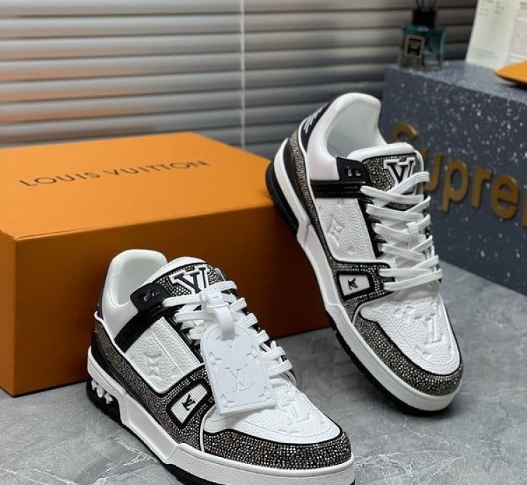 Louisvuitton Crystal Diamond Sneakers