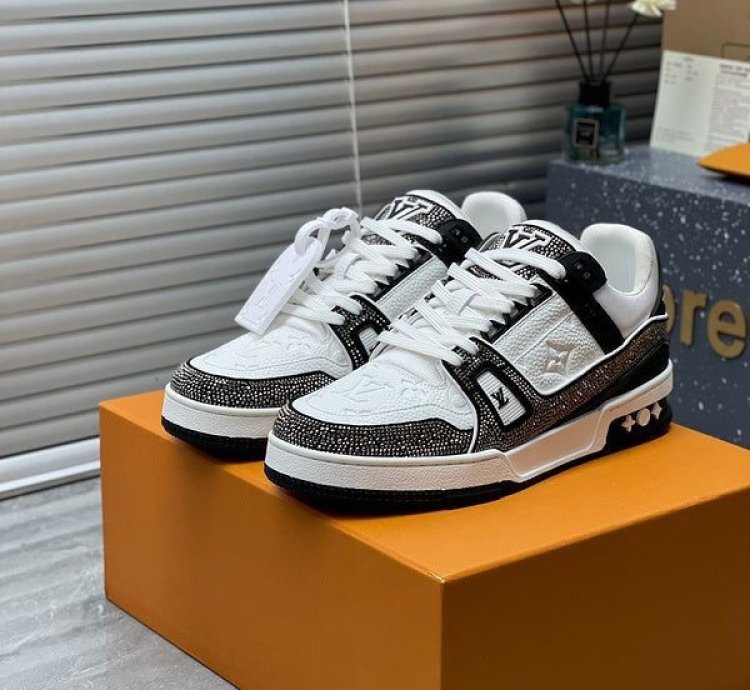 Louisvuitton Crystal Diamond Sneakers