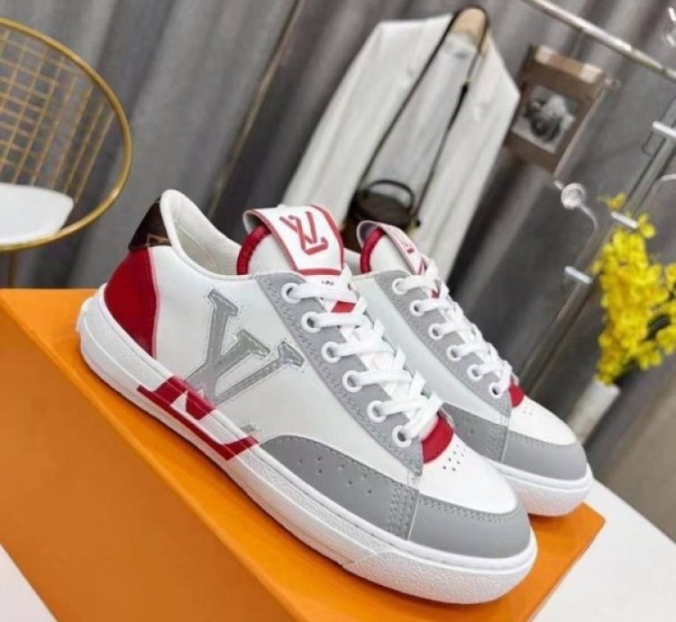 Louisvuitton Lv Charlie White Red Sneaker