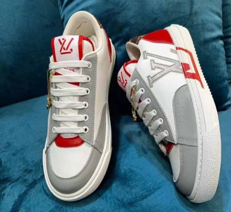 Louisvuitton Lv Charlie White Red Sneaker