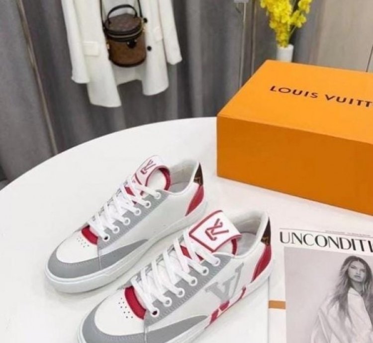 Louisvuitton Lv Charlie White Red Sneaker