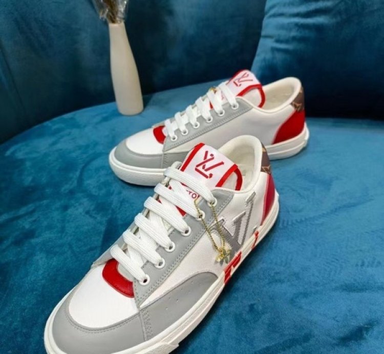 Louisvuitton Lv Charlie White Red Sneaker