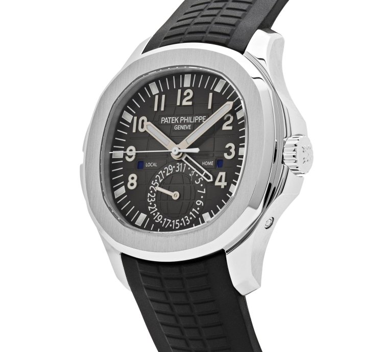 Patek Philippe Aquanaut 5164a-001 Travel Time Stainless Steel 2017