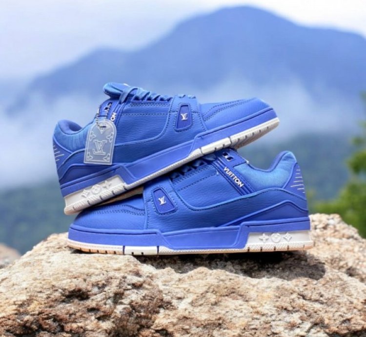 Louisvuitton Lv Trainer University Blue Sneakers