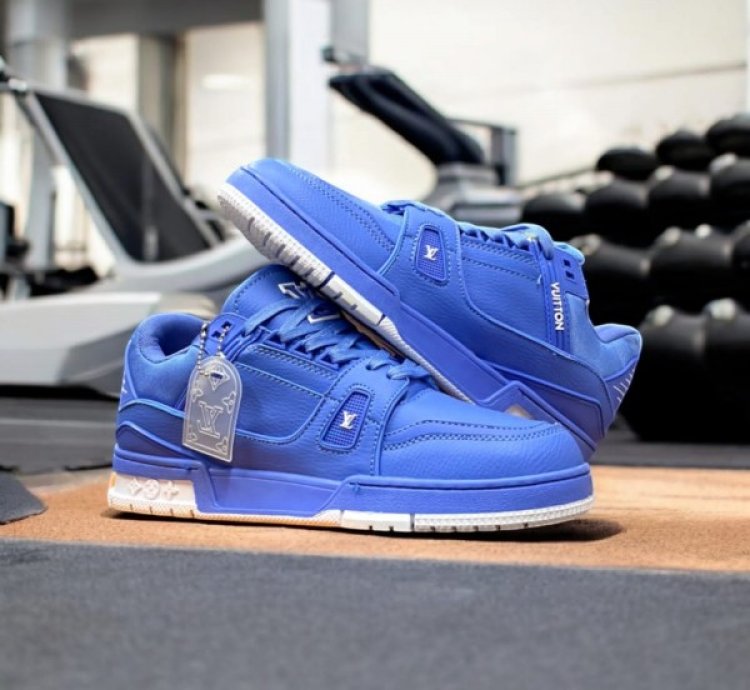 Louisvuitton Lv Trainer University Blue Sneakers