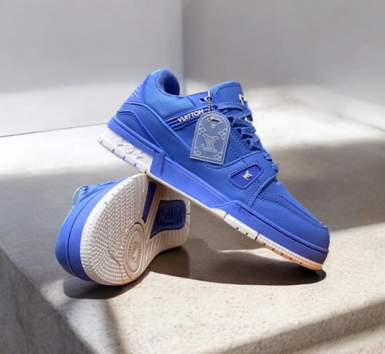 Louisvuitton Lv Trainer University Blue Sneakers
