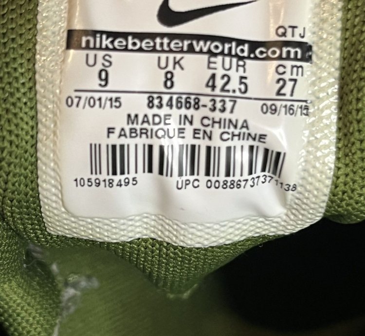 Stussy Air Max 95 Olive 2015