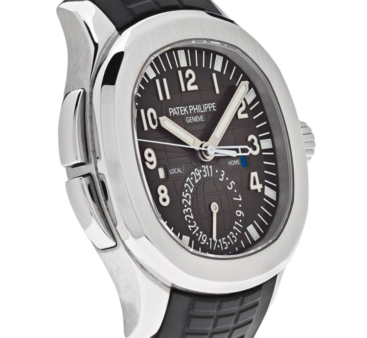 Patek Philippe Aquanaut 5164a-001 Travel Time Stainless Steel Black Dial 2012