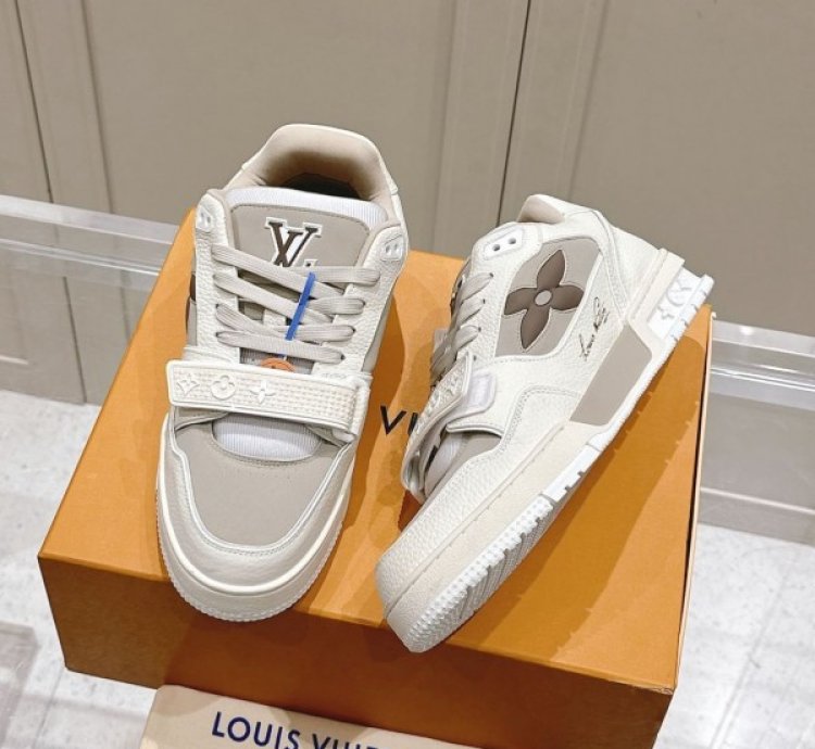 Louisvuitton Stripe Trainer 2024 Sneakers