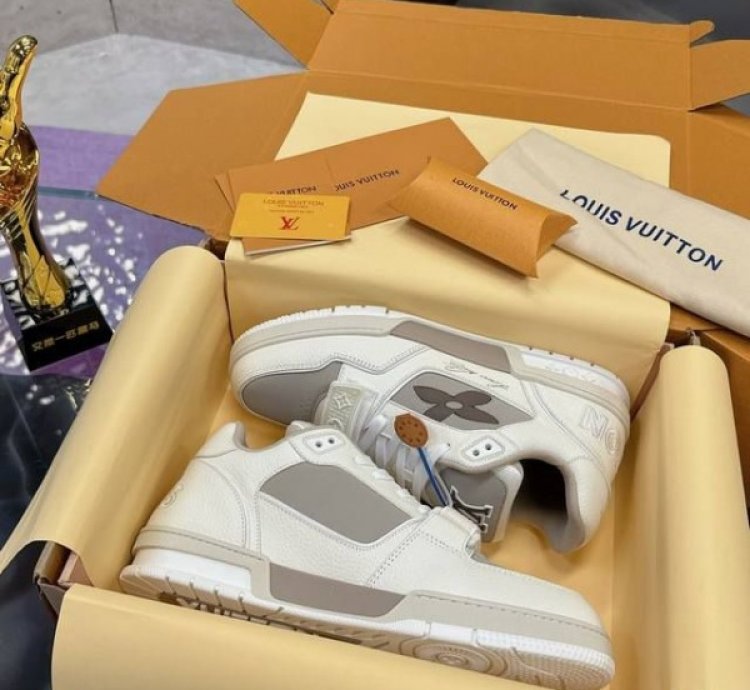 Louisvuitton Stripe Trainer 2024 Sneakers