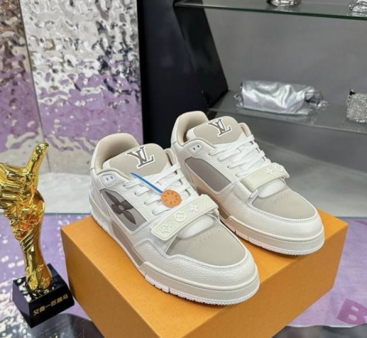 Louisvuitton Stripe Trainer 2024 Sneakers
