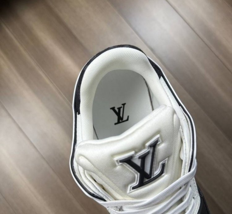 Louisvuitton Trainer Black Denim Sneakers