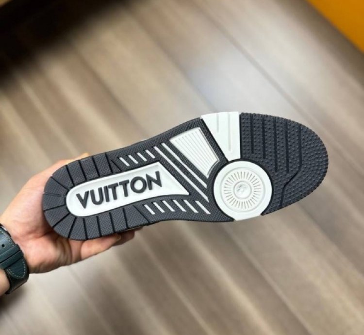 Louisvuitton Trainer Black Denim Sneakers