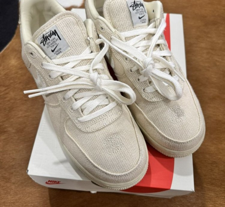 Stussy Nike Air Force 1 Low Fossil