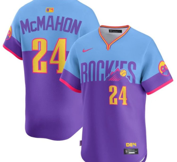 Ryan Mcmahon Jersey 24 Colorado Rockies 2025 City Connect Stitched Premier Limited