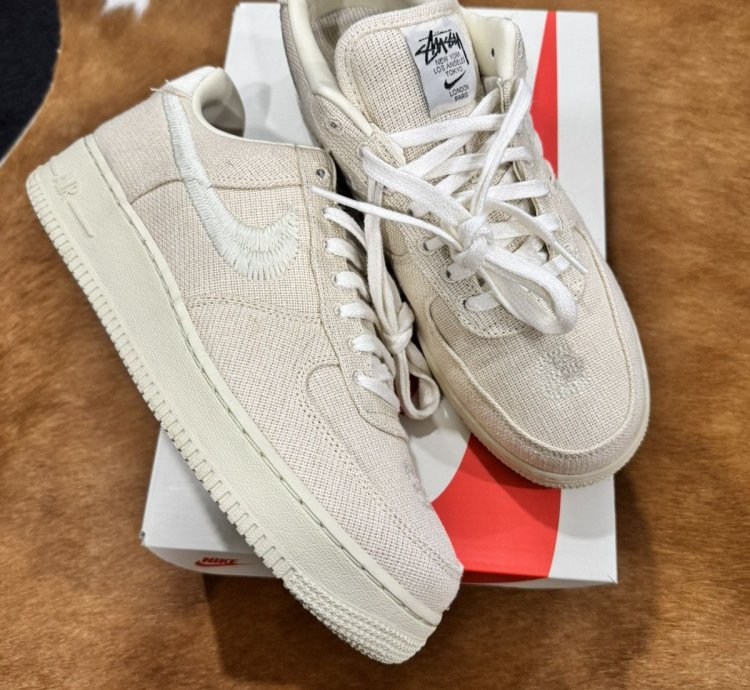 Stussy Nike Air Force 1 Low Fossil