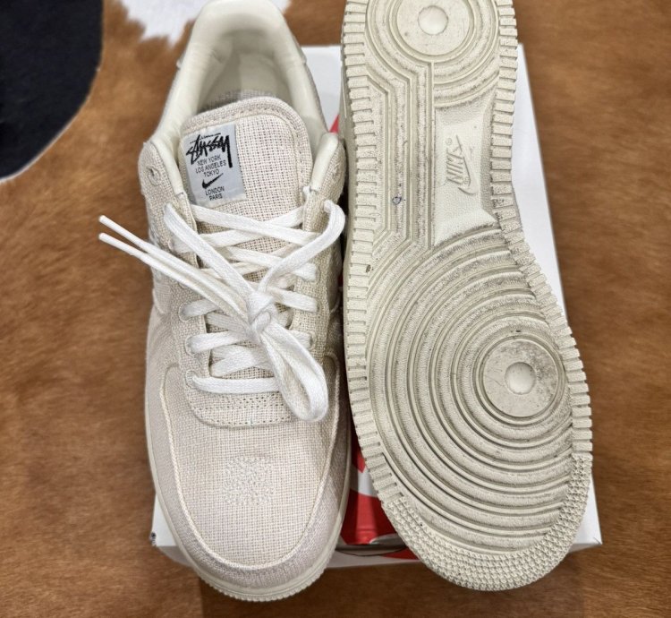 Stussy Nike Air Force 1 Low Fossil
