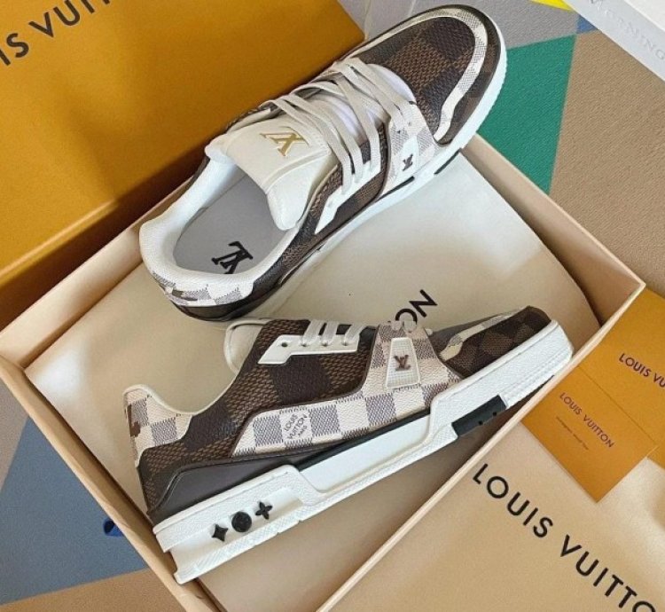 Louisvuitton Trainer Brown Checkered Sneakers