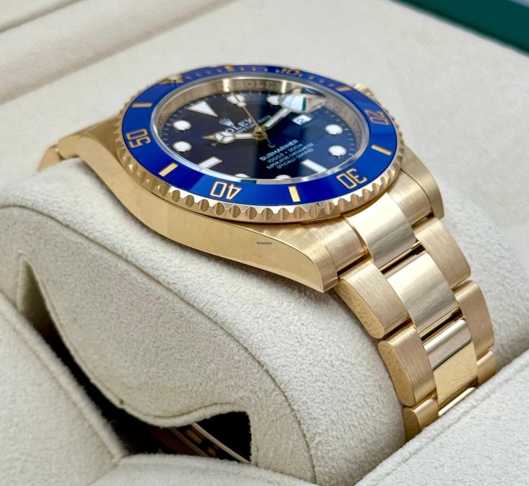 Rolex Submariner Date New 2024 Submariner Bluesy 41mm 126618lb Yellow Gold Blue Dial