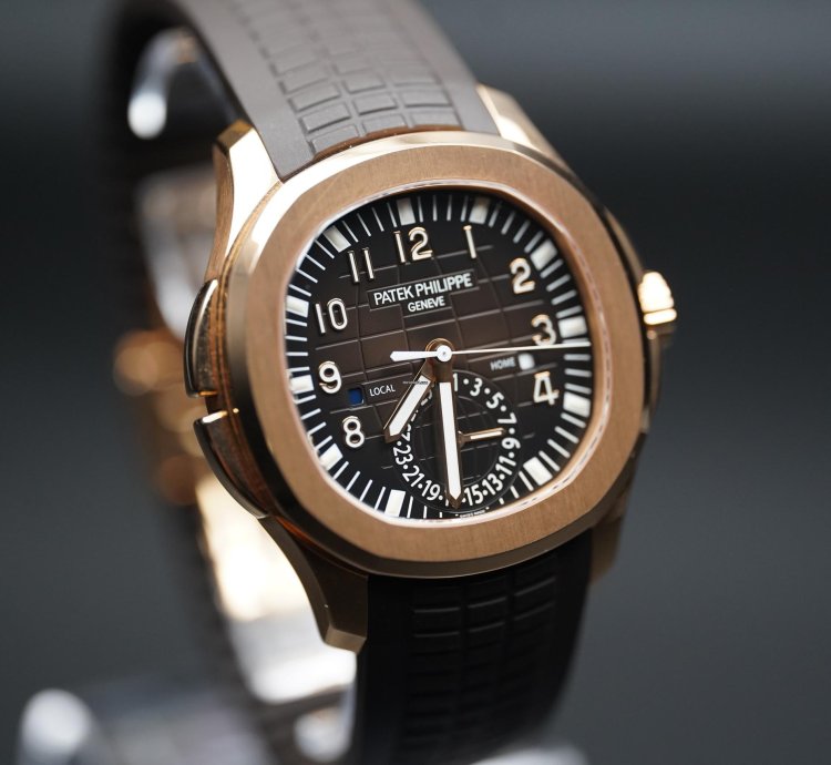 Patek Philippe Aquanaut 5164r Travel Time Rose Gold Fullkit