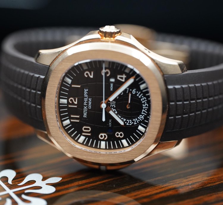 Patek Philippe Aquanaut 5164r Travel Time Rose Gold Fullkit