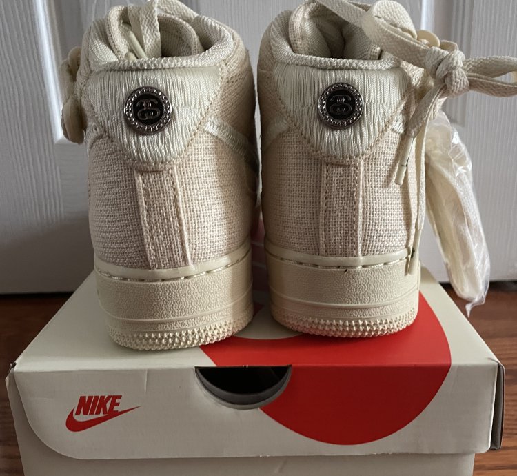 Stussy Nike Air Force 1 Mid Fossil Men 7 Women 8 5 New