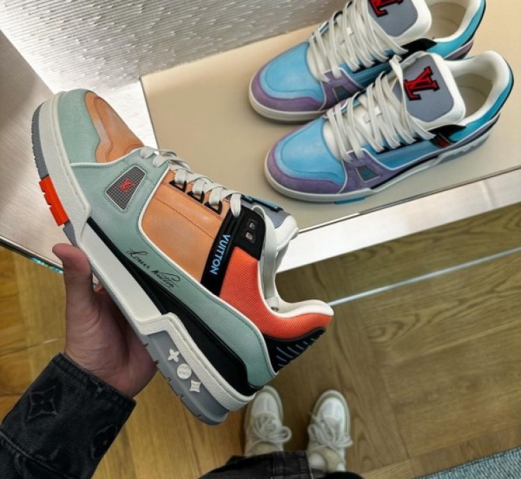 Louisvuitton Trainers Multi Orange Sneakers