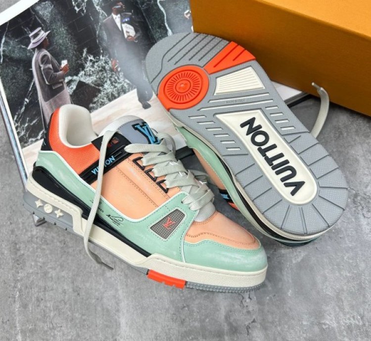 Louisvuitton Trainers Multi Orange Sneakers