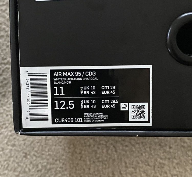 Nike Cdg Air Max 95