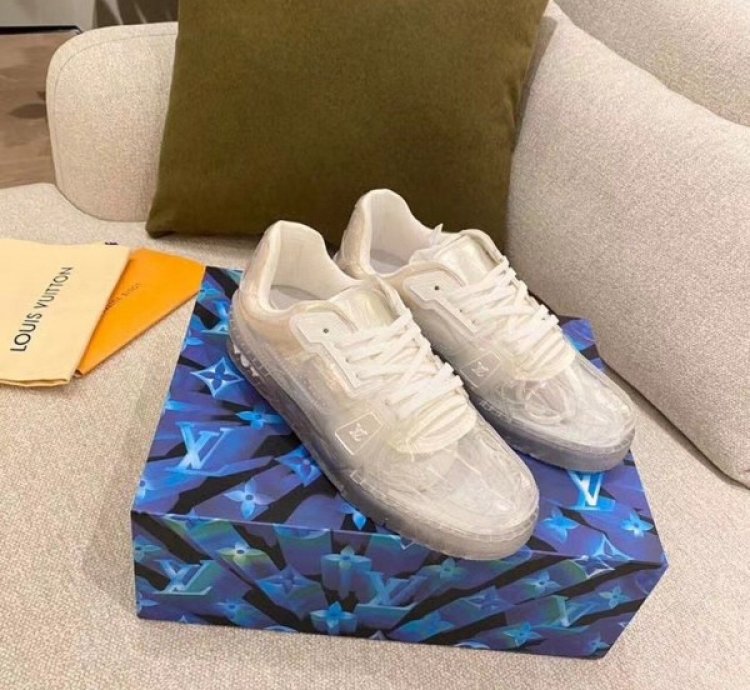 Louisvuitton Transparent White Trainer Sneakers