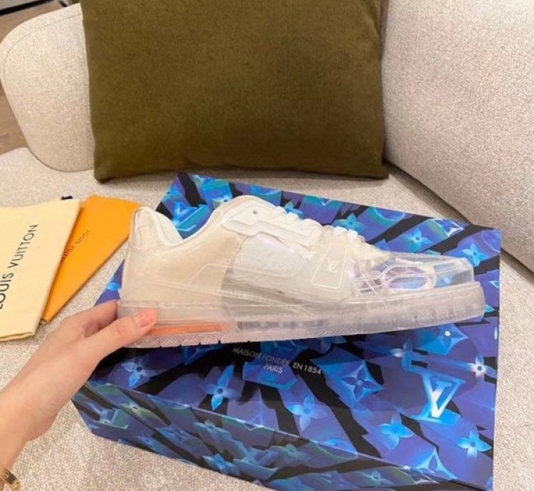 Louisvuitton Transparent White Trainer Sneakers