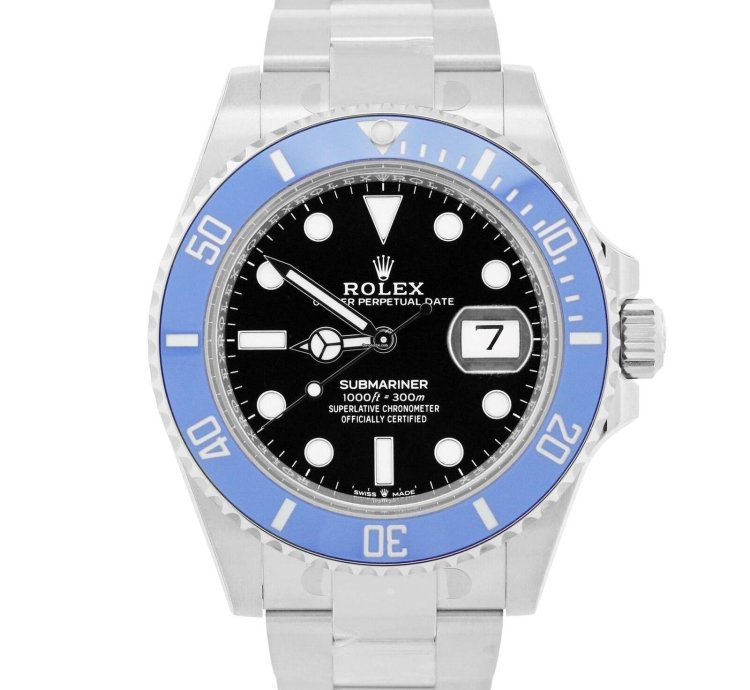 Rolex Submariner Date New Stickered Papers Rolex Submariner 41 Date Blueberry 18k Blue 126619 Lb Box